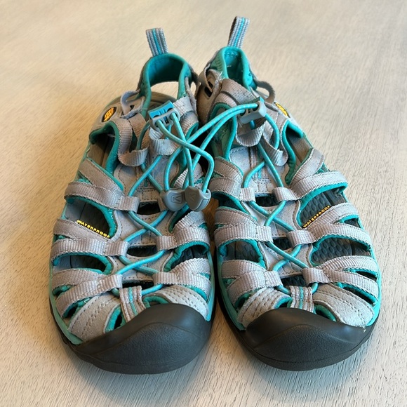 Keen Women’s Teal Gray Sandal Water Shoe Size 7 - Picture 5 of 11